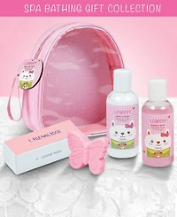 Kids Bubble Bath Spa Bag Watermelon Girls Bath Set, 5 Piece