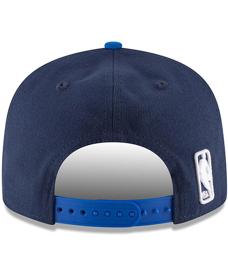 Men's New Era Navy, Blue Dallas Mavericks 2-Tone 9FIFTY Adjustable Snapback Hat