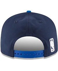 Men's New Era Navy, Blue Dallas Mavericks 2-Tone 9FIFTY Adjustable Snapback Hat