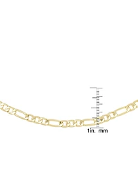 Diamond Accent Figaro Chain Necklace