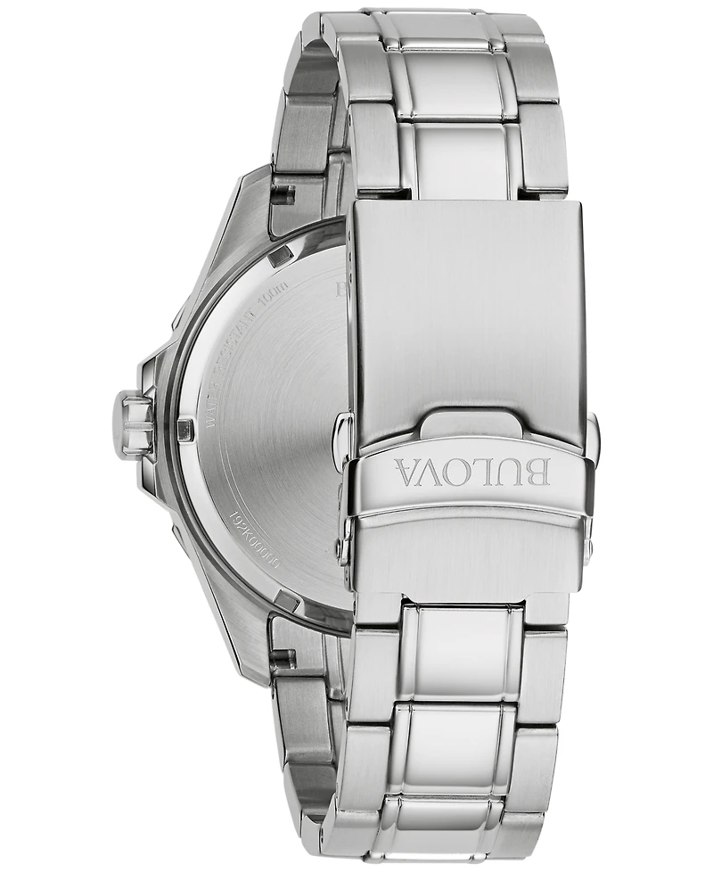 Bulova Men's Marine Star Stainless Steel Bracelet Watch 43mm