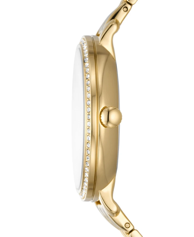 Fossil Women's Jacqueline Gold-Tone Stainless Steel Bracelet Watch 36mm
