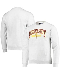 Men's League Collegiate Wear Heathered Gray Arizona State Sun Devils Upperclassman Pocket Pullover Sweatshirt