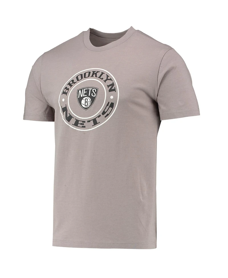 Men's Concepts Sport Black, Gray Brooklyn Nets T-shirt and Shorts Sleep Set