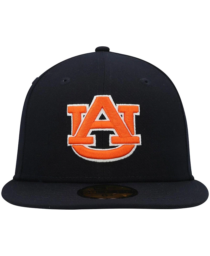 Men's New Era Navy Auburn Tigers Logo Basic 59FIFTY Fitted Hat