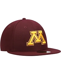 Men's New Era Maroon Minnesota Golden Gophers Logo Basic 59FIFTY Fitted Hat