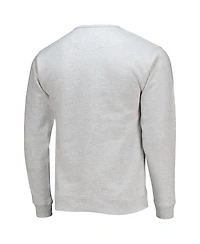 Men's League Collegiate Wear Heathered Gray Miami Hurricanes Upperclassman Pocket Pullover Sweatshirt