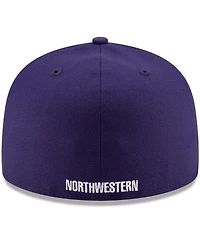 Men's New Era Purple Northwestern Wildcats Primary Team Logo Basic 59FIFTY Fitted Hat