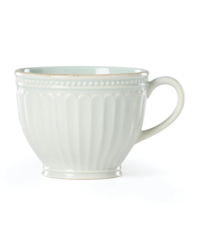 French Perle Groove Latte Mug Set, 2 Piece