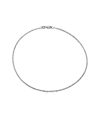 Sparkle Chain Ankle Bracelet, 10" (1-1/2mm) 14k Yellow Gold or White Gold.