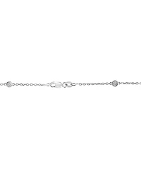 Effy Diamond Bezel 18" Statement Necklace (1/4 ct. t.w.) in Sterling Silver