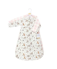 Hudson Baby Baby Girls Hudson Cotton Long-Sleeve Wearable Sleeping Bag