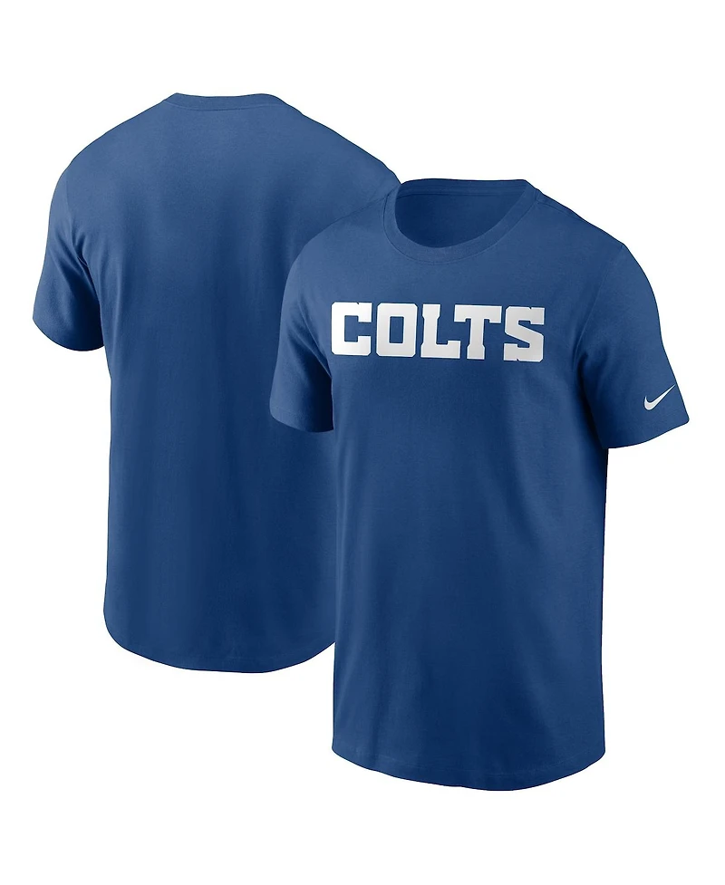 Men's Nike Royal Indianapolis Colts Team Wordmark T-shirt