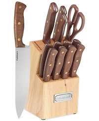 Cuisinart Advantage Wooden Triple Rivet 14-Piece Cutlery Set