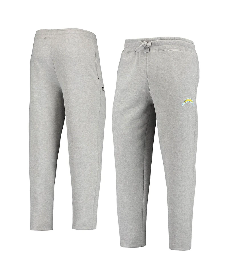 Men's Gray Los Angeles Chargers Starter Option Run Sweatpants
