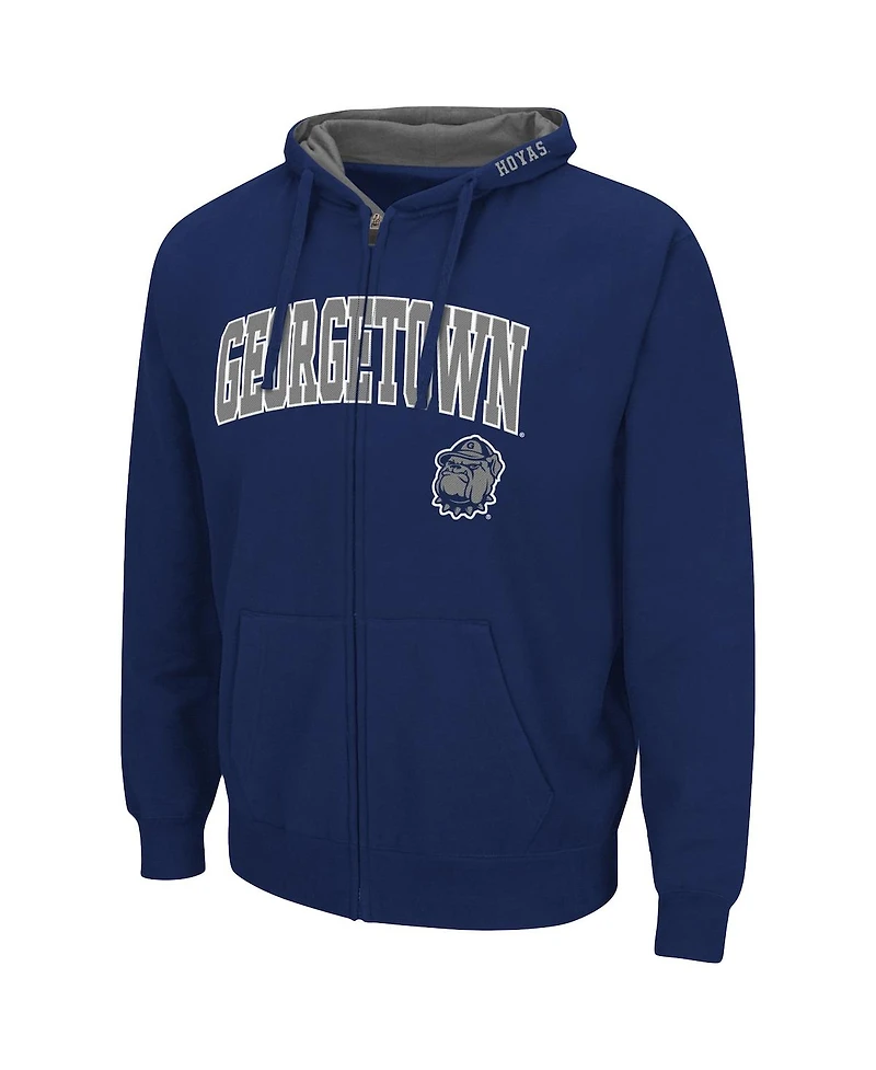 Colosseum Men's Georgetown Hoyas Arch and Logo 3.0 Full-Zip Hoodie