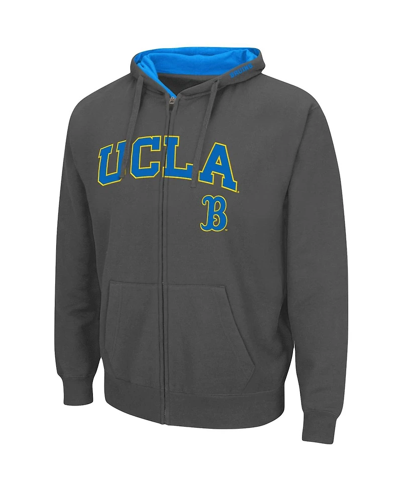 Men's Colosseum Ucla Bruins Arch and Logo 3.0 Full-Zip Hoodie