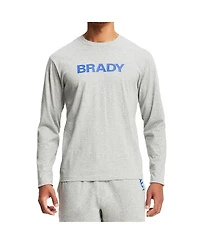 Men's Brady Gray Wordmark Long Sleeve T-shirt
