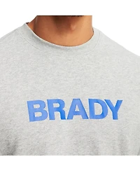 Men's Brady Gray Wordmark Pullover Sweatshirt
