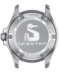 Tissot Unisex Seastar Silver-Tone Stainless Steel Bracelet Watch 36mm