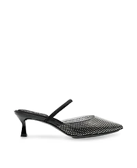 Anne Klein Women's Irie-c Crystal Embellished Kitten Heel Pumps