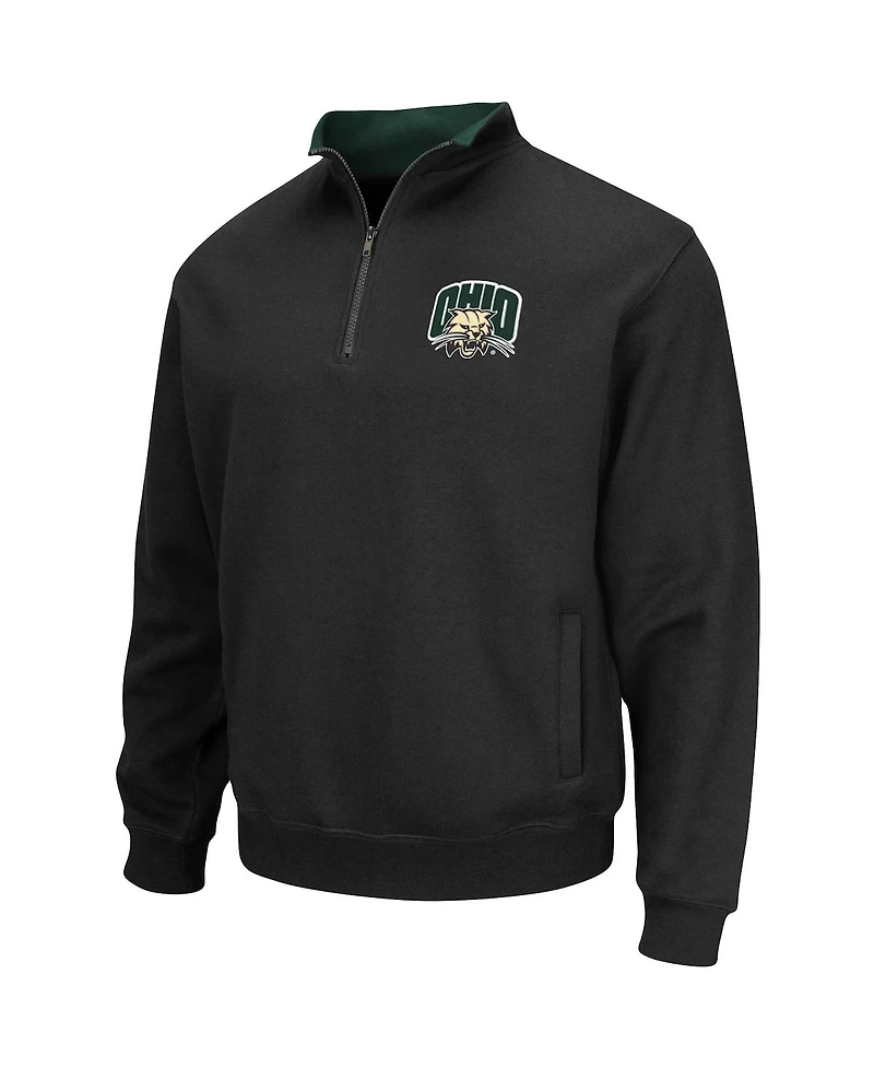Men's Colosseum Ohio Bobcats Tortugas Logo Quarter-Zip Jacket