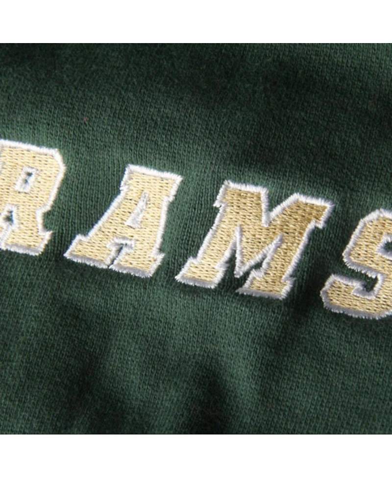 Women's Stadium Athletic Green Colorado State Rams Big Logo Pullover Hoodie