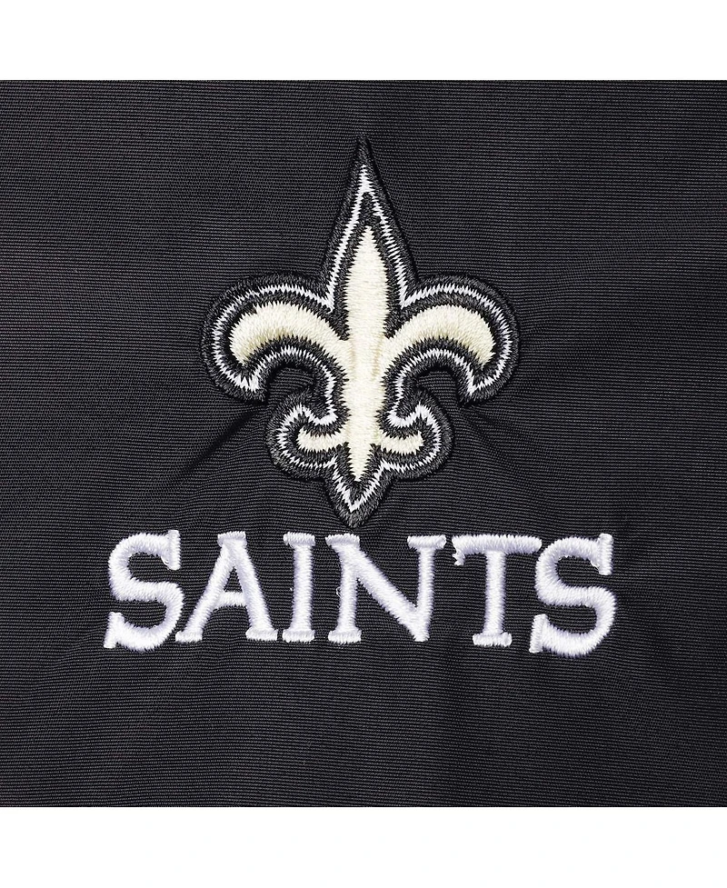 Men's Dunbrooke Black New Orleans Saints Triumph Fleece Full-Zip Jacket