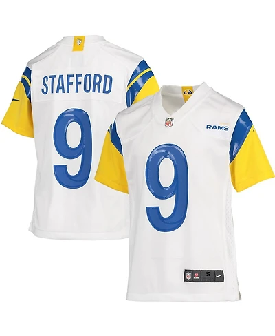 Nike Big Boys Matthew Stafford Bone Los Angeles Rams Game Jersey