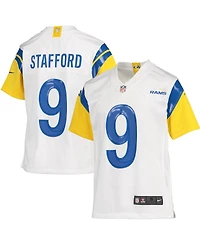 Nike Big Boys Matthew Stafford Bone Los Angeles Rams Game Jersey