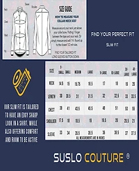 Suslo Couture Men's Solid Slim Fit Wrinkle Free Stretch Long Sleeve Button Down Shirt