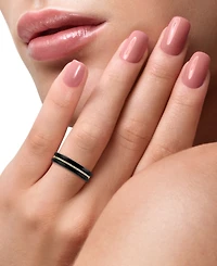 Effy Onyx & Diamond (1/10 ct. t.w.) Ring in 14k Gold