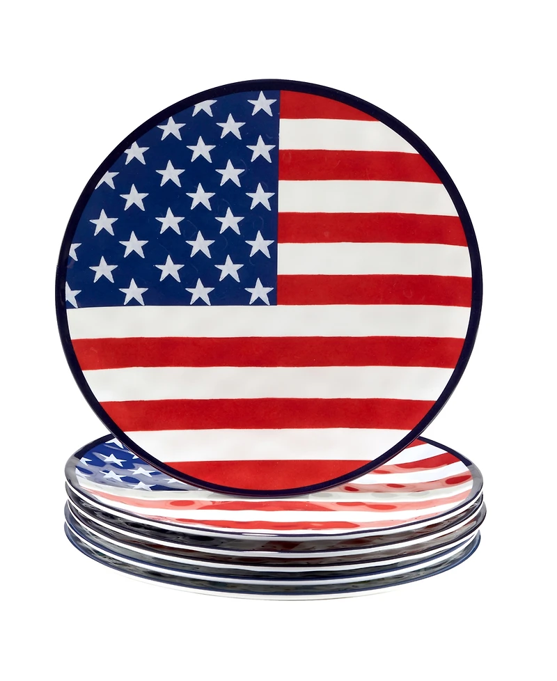 Certified International Stars and Stripes Melamine Plate Set