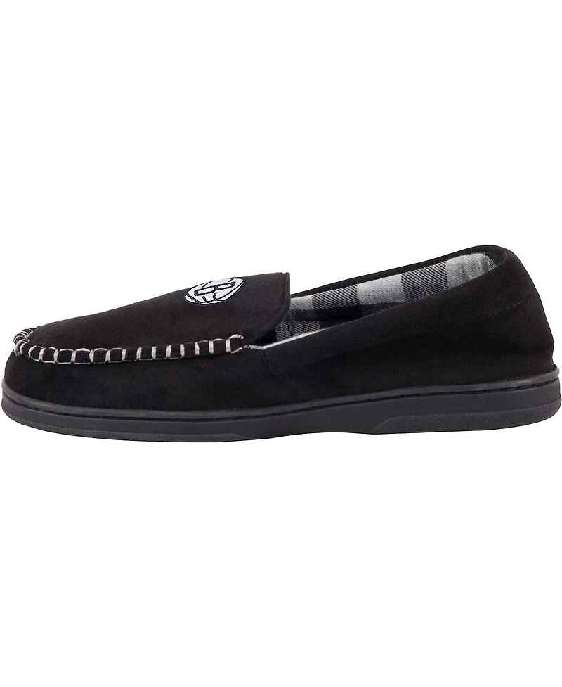 Men's Foco Brooklyn Nets Team Logo Flannel Moccasin Slippers
