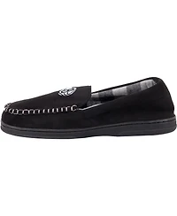 Men's Foco Brooklyn Nets Team Logo Flannel Moccasin Slippers