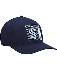 Men's '47 Deep Sea Blue Seattle Kraken Reflex Hitch Snapback Hat