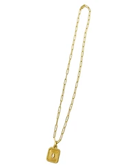 Adornia Paper Clip Chain Tablet Necklace