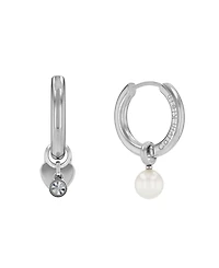 Calvin Klein Women's Stainless Steel Huggie Earrings Gift Set