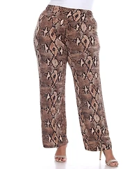 Plus Printed Palazzo Pants