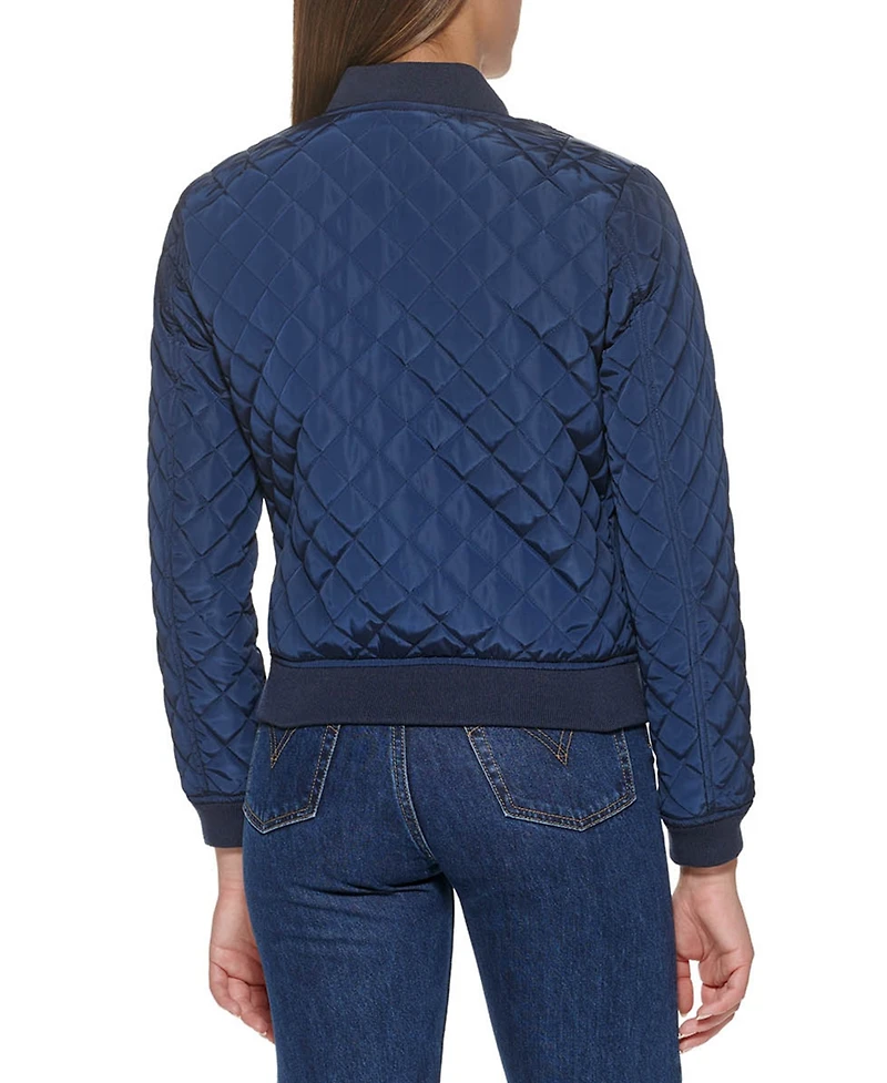 Levi's Women's Diamond Quilted Casual Bomber Jacket