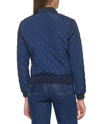 Levi's Women's Diamond Quilted Casual Bomber Jacket