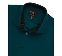 Calabrum Men's Regular Fit Solid Wrinkle Free Performance Dress Shirt