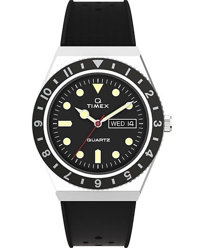 Timex Men's Q Diver Black Synthetic Watch 38mm
