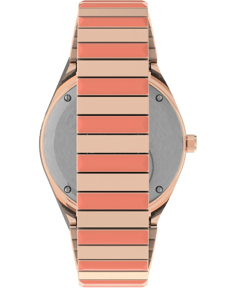 Timex Women's Q Two-Tone Stainless Steel Expansion Band Watch 36mm