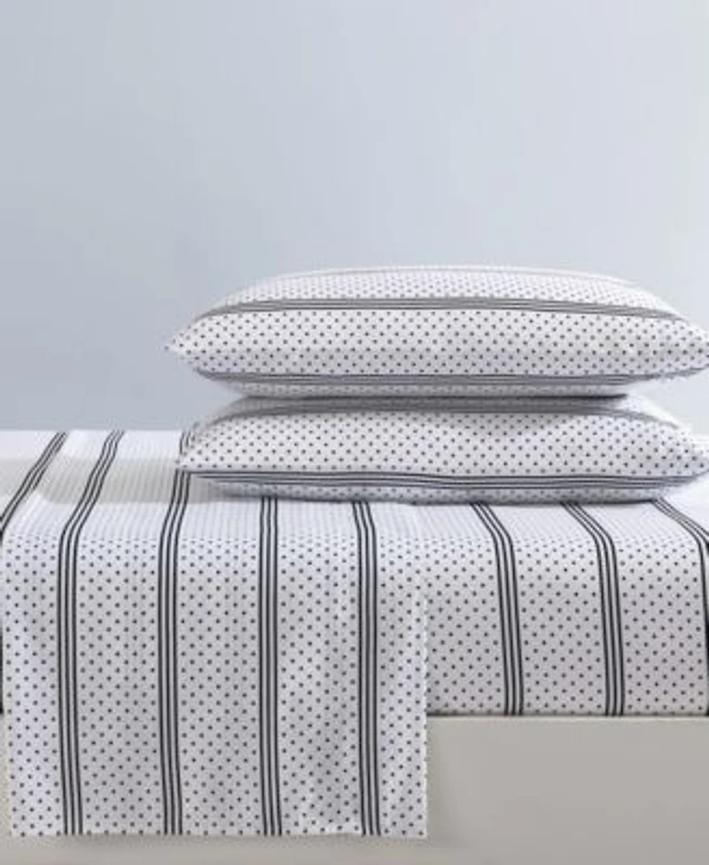 Betsey Johnson Dots Stripes Microfiber Sheet Sets