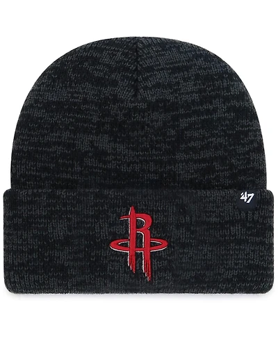 Men's '47 Black Houston Rockets Brain Freeze Cuffed Knit Hat