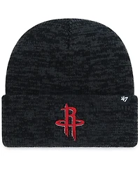 Men's '47 Black Houston Rockets Brain Freeze Cuffed Knit Hat