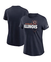 Women's Nike Navy Chicago Bears Hometown Collection T-shirt