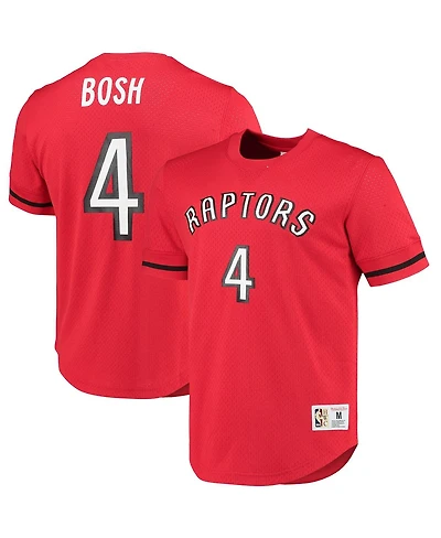 Men's Mitchell & Ness Chris Bosh Red Toronto Raptors 2003 Mesh Name and Number T-shirt