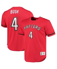 Men's Mitchell & Ness Chris Bosh Red Toronto Raptors 2003 Mesh Name and Number T-shirt